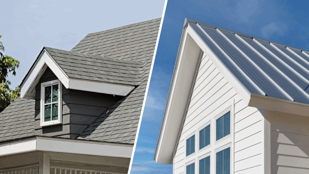 Residential home in Portland showing roof and siding options designed for weather protection