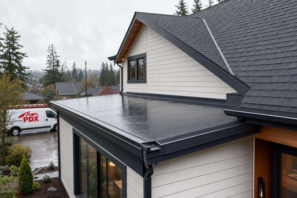 Low-Slope Roofing in Portland: Why Pitch, Drainage, and Materials Change the Plan