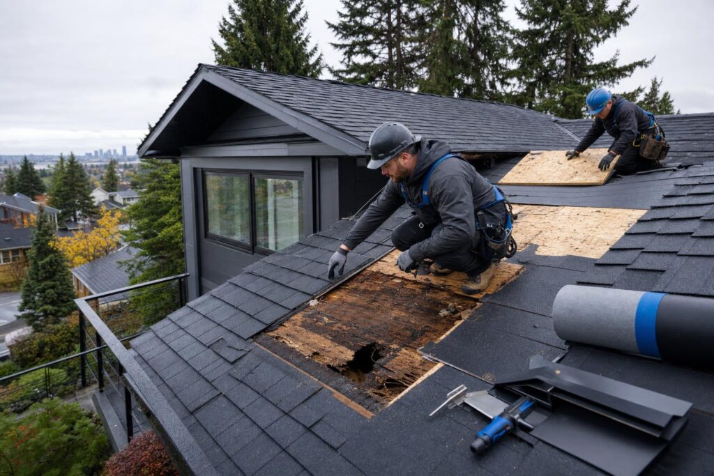 Roof Decking Damage in Portland: How It Changes a Roof Replacement Plan