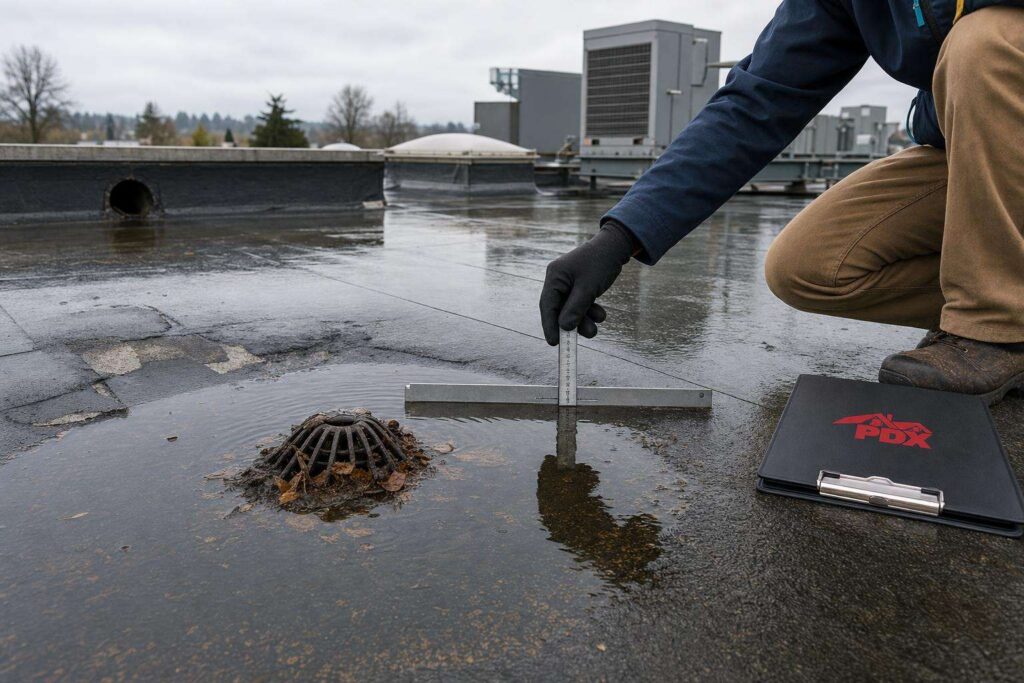 Recurring Ponding on Commercial Roofs: Repair Scope or Replacement Signal