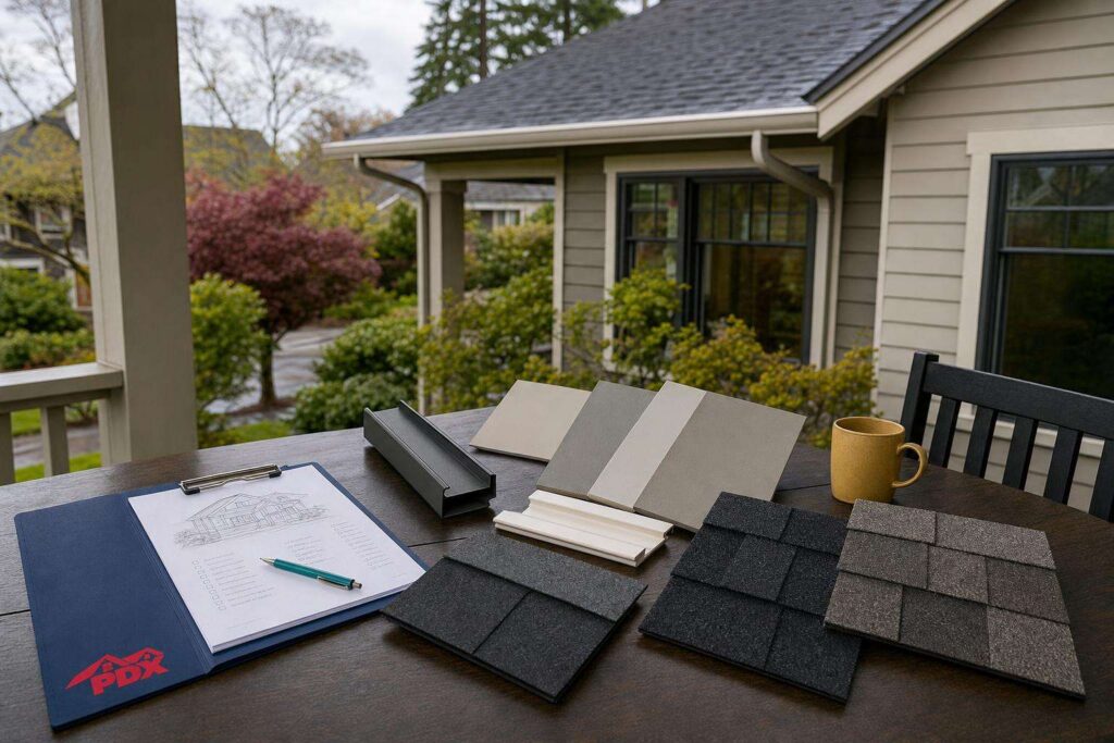 Roof Replacement Design Briefs for Coordinating Shingles, Siding, and Trim