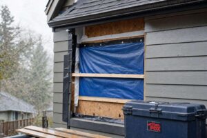 Temporary Weather Protection During Planned Siding Repairs
