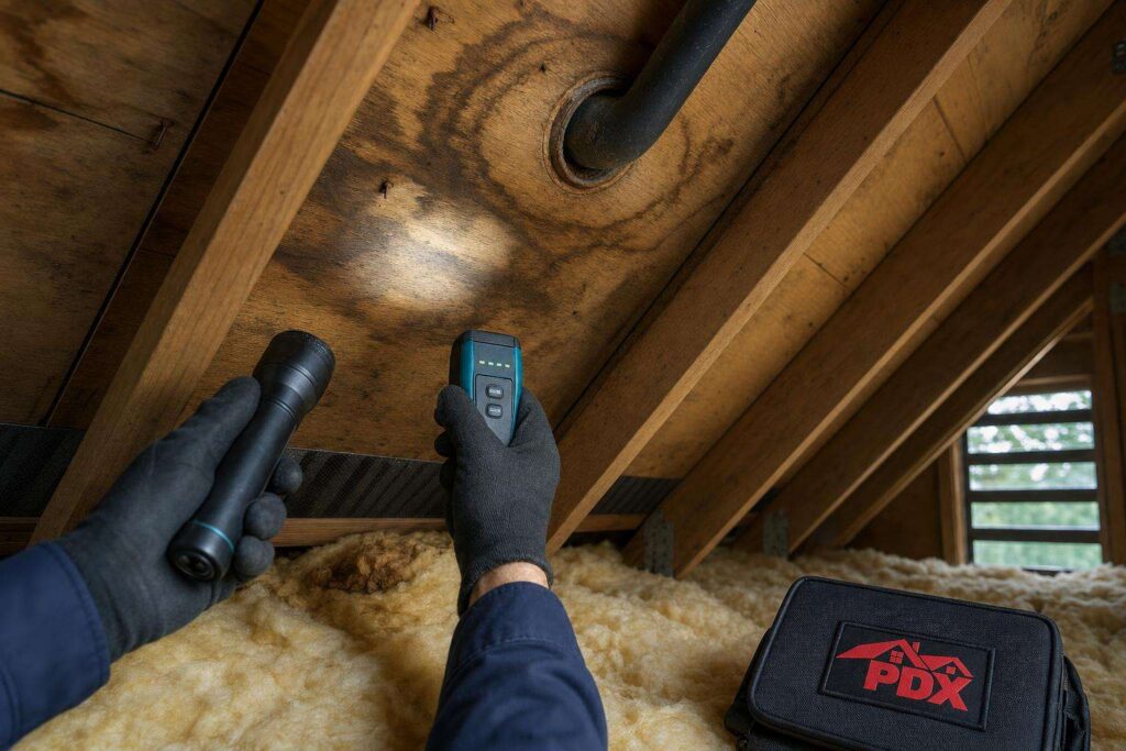 Attic Clues New Buyers Should Check for Roof Leak History